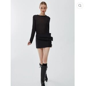 Givenchy Bow Black Mini Skirt, EU36